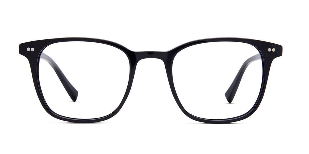 Clark Gloss Black - Blue Light Glasses | Baxter Blue